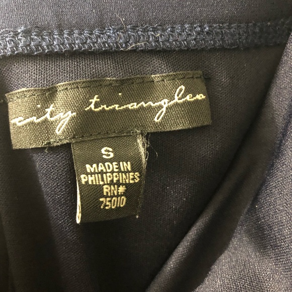 City Triangles Blue One Shoulder Dress Size S - Picture 2 of 3